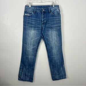 Diesel Jeans Vertical Stripe Pattern